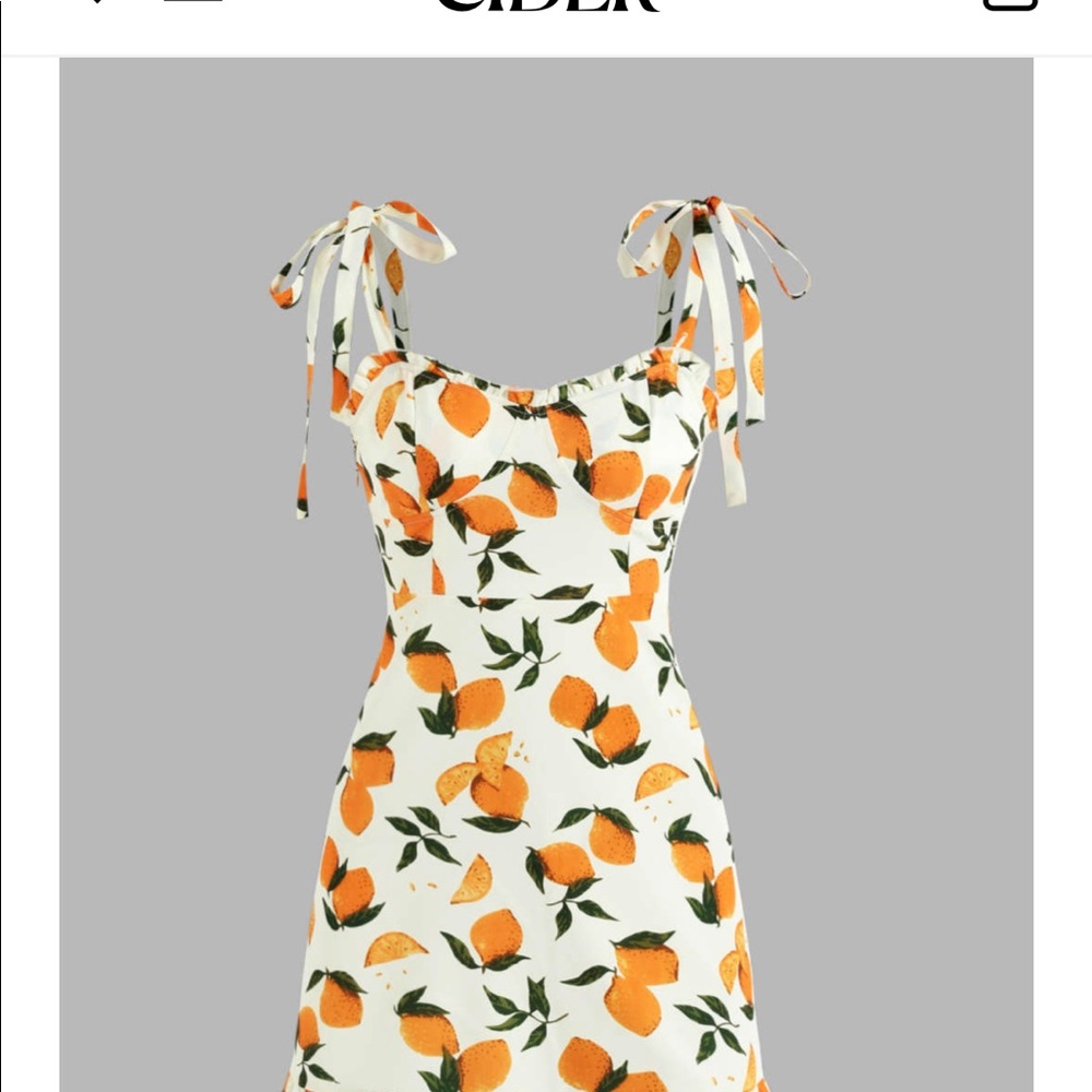 NWOT Lemon Print Mini Dress by Cider, medium - Picture 1 of 7